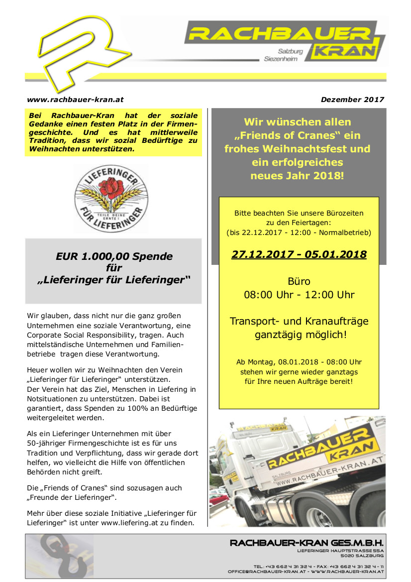 Friends of Cranes (Dezember 2017)